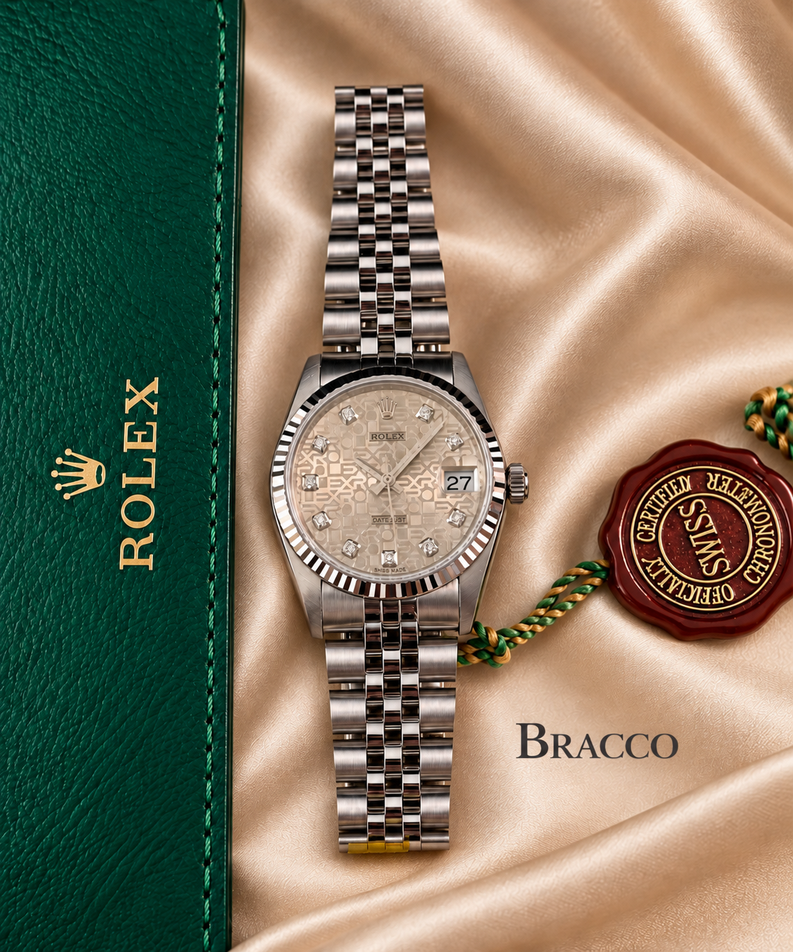 Rolex Donna 31mm Computer Dial Diamanti